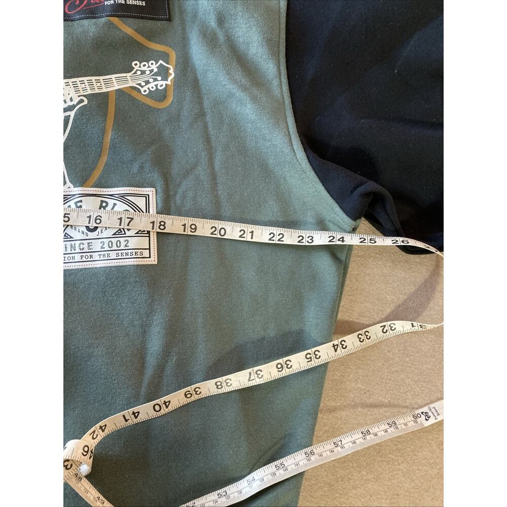 True‎ Religion Collared Fleece Varsity Jacket Men’s L New Green Black Patch Logo - Picture 6 of 7